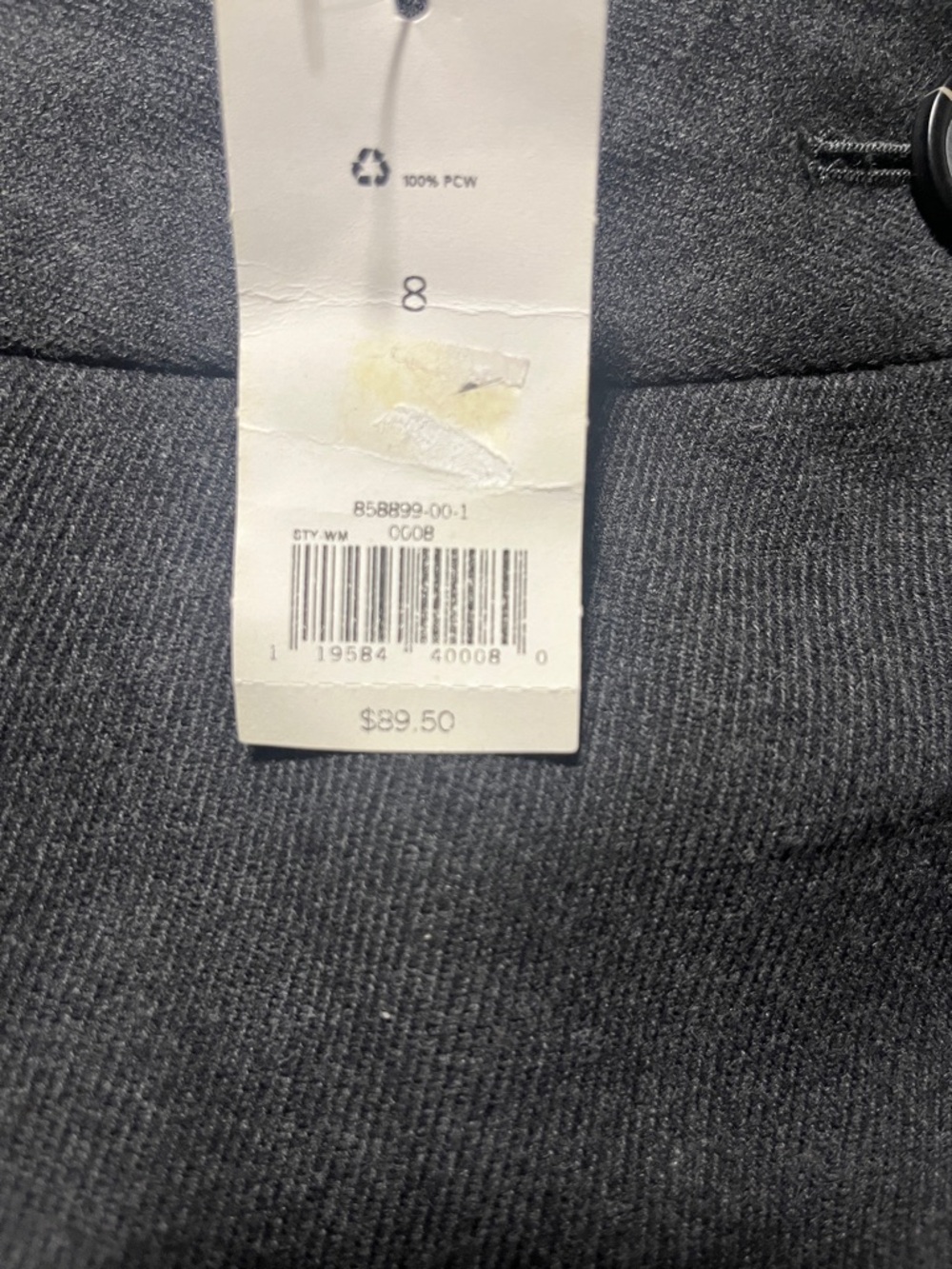 Banana Republic Black Button-Front A-Line Skirt - Picture 6 of 6